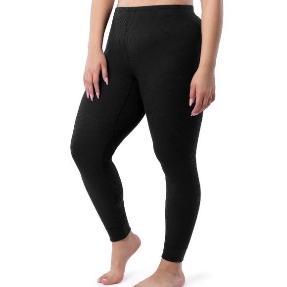 💜 Fruit Of The Loom Women's Eversoft Waffle Thermal Bottom - Picture 1 of 8